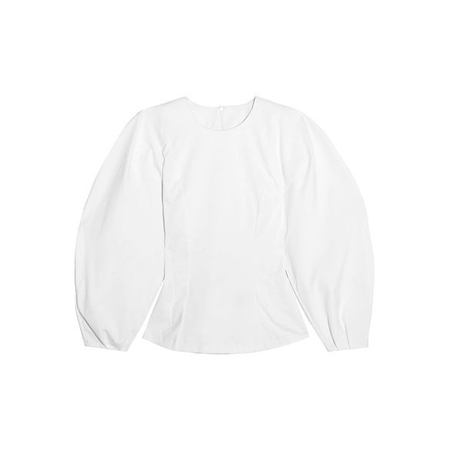 Блуза белая с объемными рукавами A.W.A.K.E.