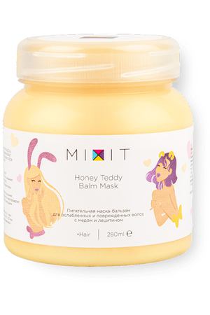 MIXIT Питательная маска-бальзам для ослабленных волос Honey Teddy Balm Mask