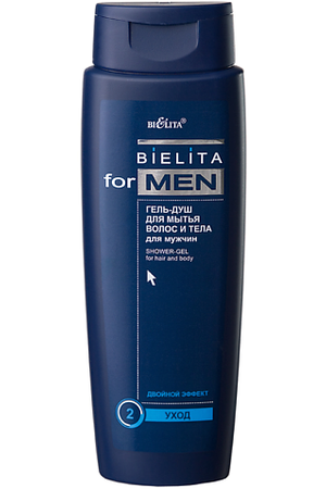БЕЛИТА Гель-душ для мытья волос и тела For Men 400