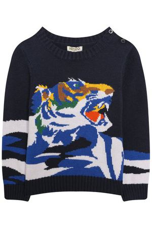 Хлопковый пуловер Kenzo