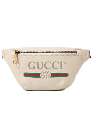 Кожаная поясная сумка Gucci Print small Gucci