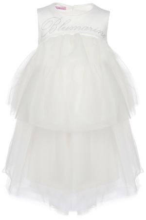 Белое платье с пышной юбкой Miss Blumarine