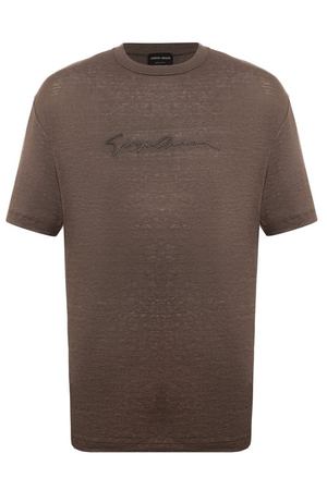 Льняная футболка Giorgio Armani