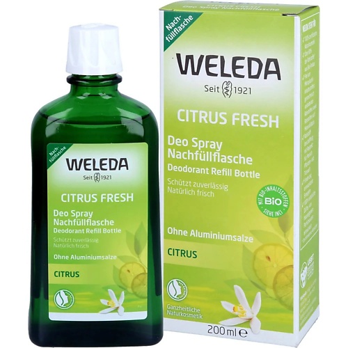 Где купить WELEDA Натуральный цитрусовый дезодорант-спрей Citrus Fresh DeoSpray 200.0 Weleda 