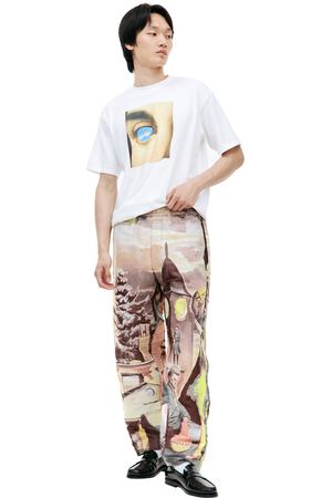Широкие брюки с монопринтом художника Нео Рауха