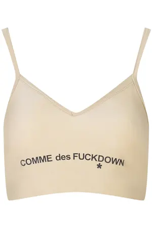 Топ с логотипом COMME DES FUCKDOWN