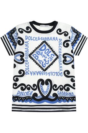 Футболка со сплошными узорами Dolce&Gabbana