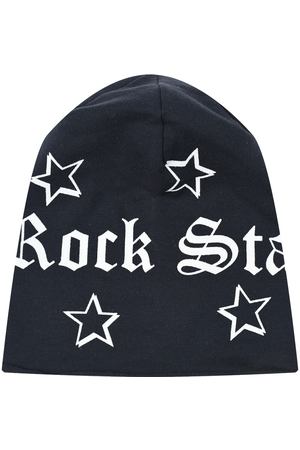 Шапка с принтом &quot;Rock Star&quot;