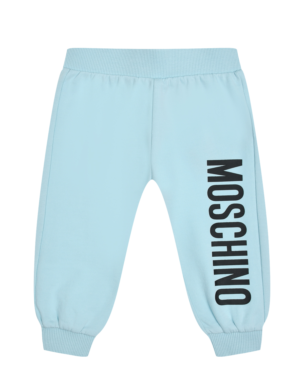 Где купить Спортивные брюки с вертикальным лого, голубые Moschino Moschino 