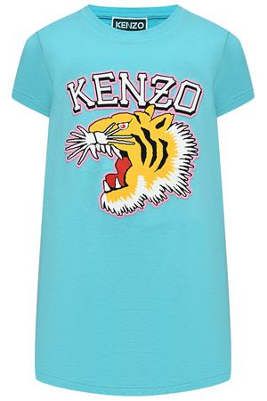 Платье с принтом &quot;тигр&quot; и лого KENZO