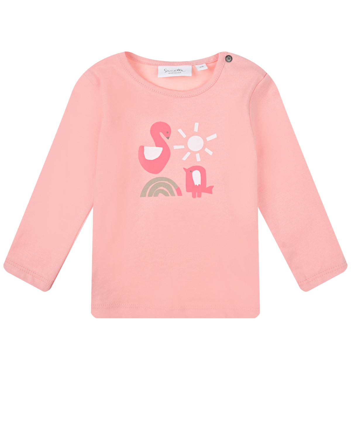 Где купить Розовая толстовка с принтом &quot;лебедь&quot; Sanetta Kidswear Sanetta 