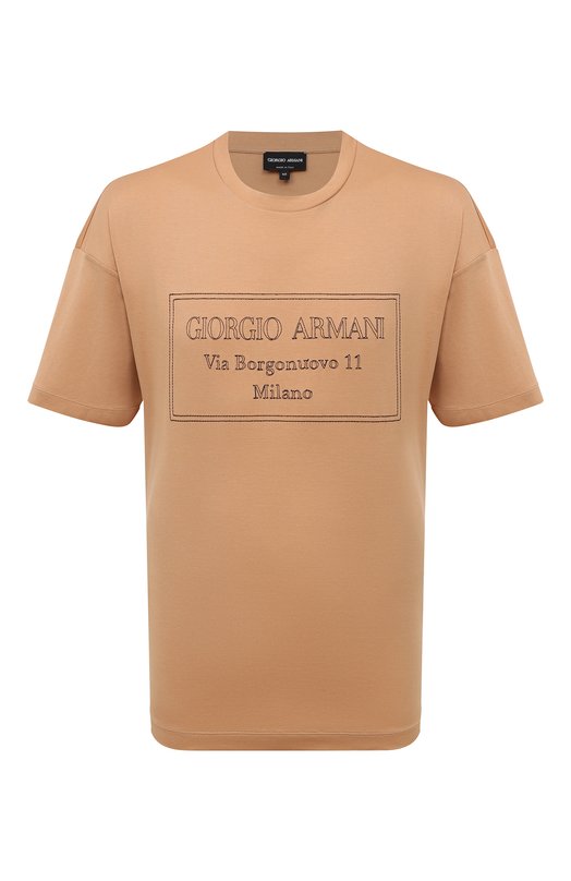 Где купить Хлопковая футболка Giorgio Armani Giorgio Armani 