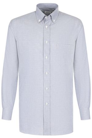 Хлопковая сорочка с воротником button down Brioni