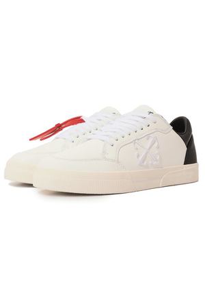 Кожаные кеды New Low Vulcanized Off-White