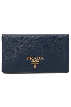 Кожаный футляр для кредитных карт Prada