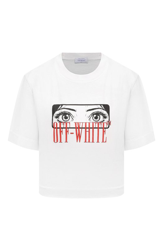 Где купить Хлопковая футболка Off-White Off-White 