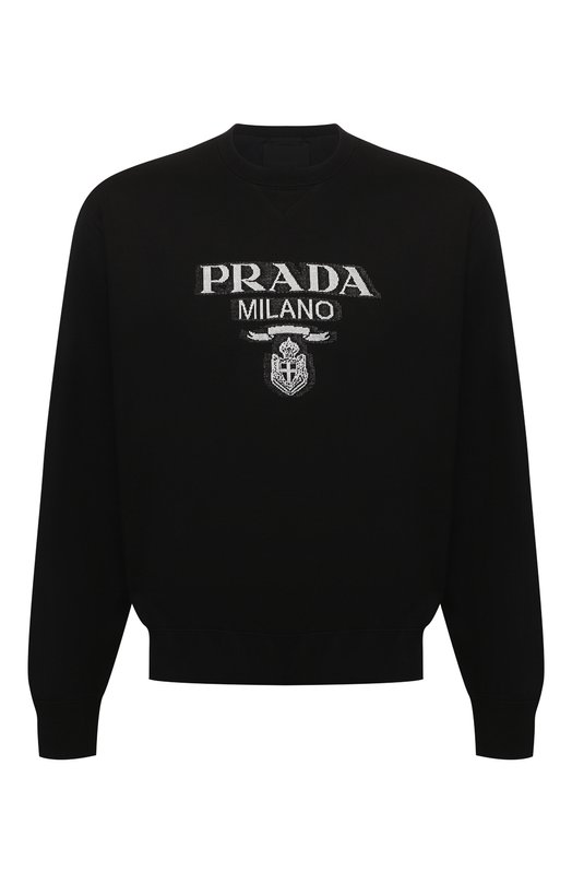 Где купить Хлопковый свитшот Prada Prada 