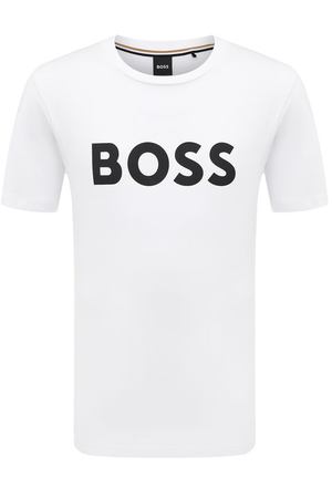 Хлопковая футболка BOSS