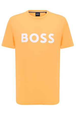 Хлопковая футболка BOSS