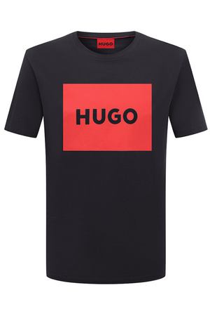 Хлопковая футболка HUGO