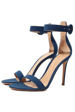 Замшевые босоножки Portofino 105 Gianvito Rossi