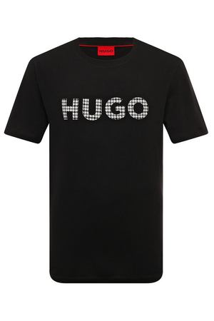 Хлопковая футболка HUGO