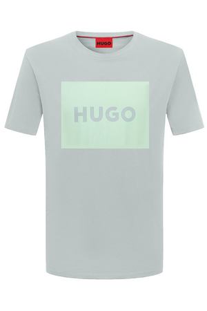 Хлопковая футболка HUGO