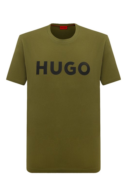 Где купить Хлопковая футболка HUGO Hugo Hugo Boss 