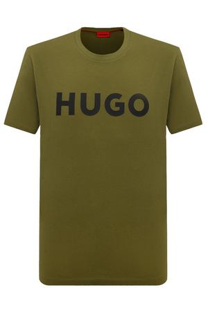 Хлопковая футболка HUGO