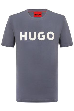 Хлопковая футболка HUGO