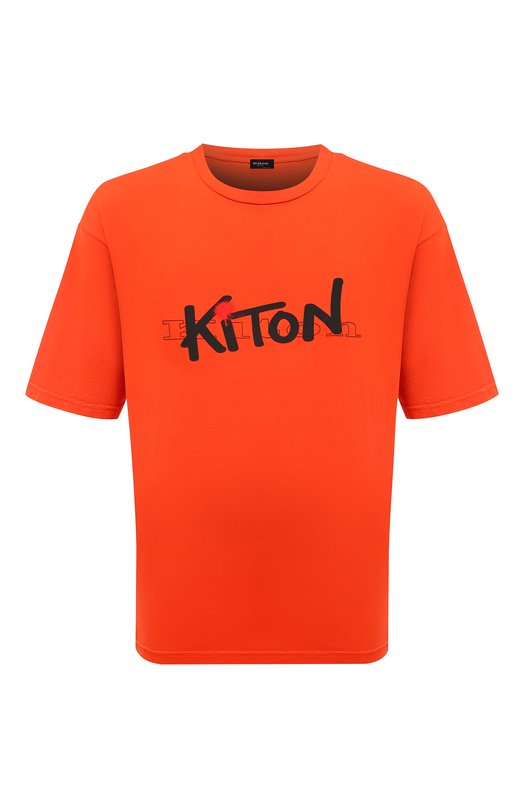 Где купить Хлопковая футболка Kiton Kiton 