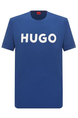 Хлопковая футболка HUGO