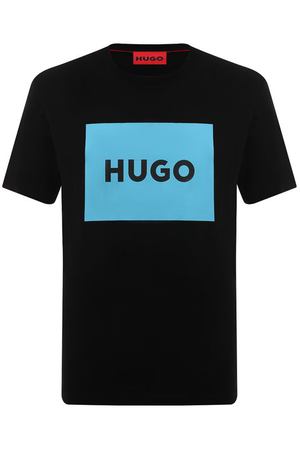 Хлопковая футболка HUGO