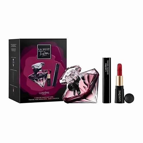 Где купить LANCOME Набор La Nuit Tresor: Парфюмерная вода + Помада  + Тушь для ресниц 1.0 Lancome 