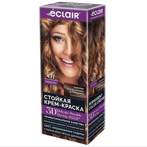 Где купить ECLAIR Стойкая крем краска для волос 3D Eclair 