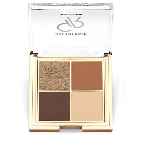 Где купить GOLDEN ROSE Тени для век QUATTRO eyeshadow palette Golden Rose 