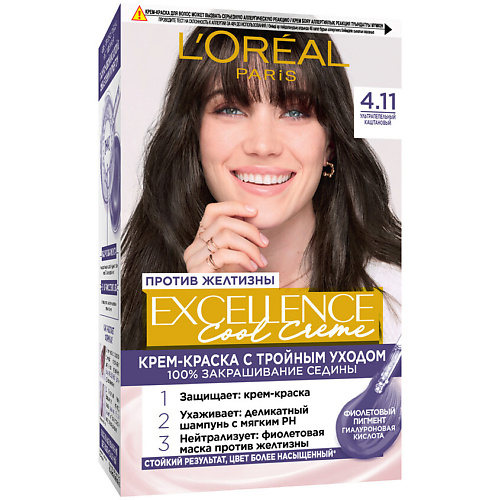 Где купить L'ORÉAL PARIS Стойкая крем-краска для волос Excellence Cool Creme L'Oreal Paris 