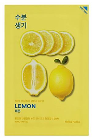 HOLIKA HOLIKA Маска для лица тканевая тонизирующая Pure Essence Mask Sheet Lemon