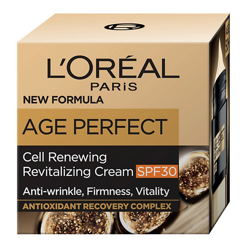 Где купить L'ORÉAL PARIS Восстанавливающий дневной крем SPF30 для лица Age Perfect L'Oreal Paris 