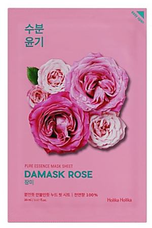 HOLIKA HOLIKA Маска для лица тканевая увлажняющая Pure Essence Mask Sheet Damask Rose