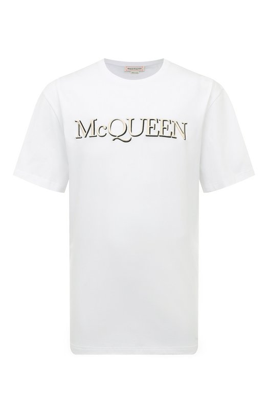 Где купить Хлопковая футболка Alexander McQueen Alexander McQueen 