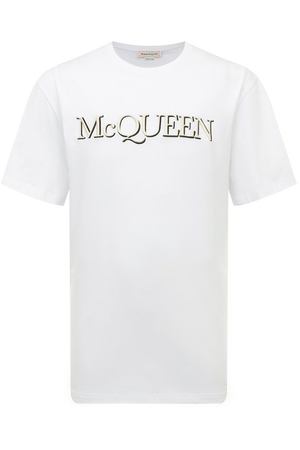 Хлопковая футболка Alexander McQueen