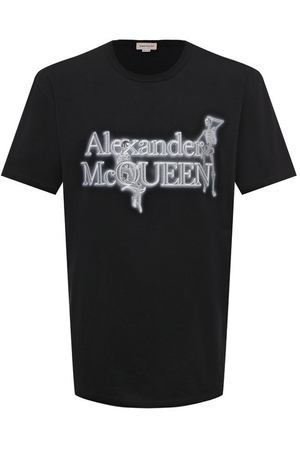 Хлопковая футболка Alexander McQueen