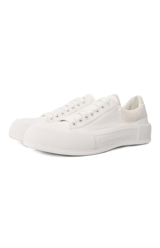 Где купить Текстильные кеды Deck Plimsoll Alexander McQueen Alexander McQueen 