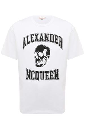 Хлопковая футболка Alexander McQueen