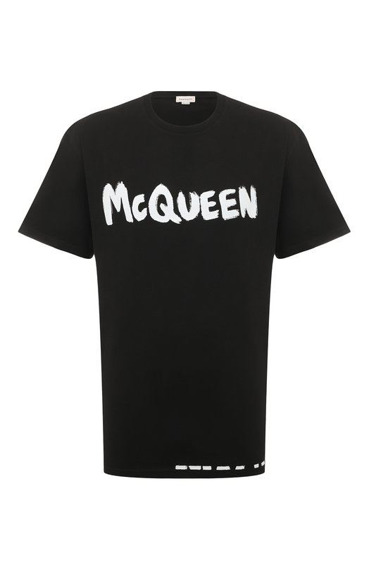 Где купить Хлопковая футболка Alexander McQueen Alexander McQueen 