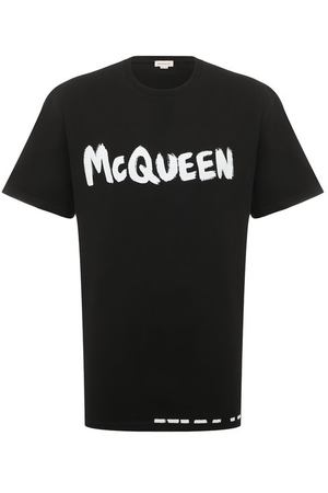 Хлопковая футболка Alexander McQueen