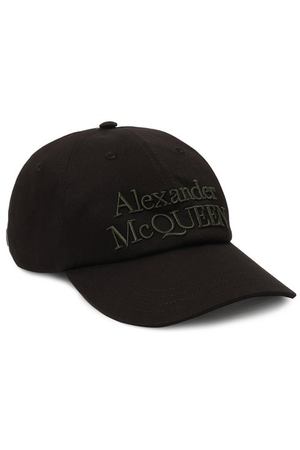 Хлопковая бейсболка Alexander McQueen