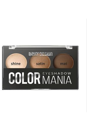 BELOR DESIGN Тени для век 3-х цветные COLOR MANIA