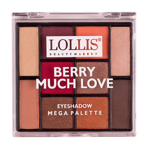 Где купить LOLLIS Тени для век Berry Much Love Eyeshadow Palette 10 Colors LOLLIS 